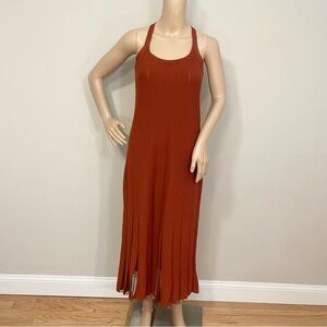 Caroline Constas Square Neck MIDI Knit Dress